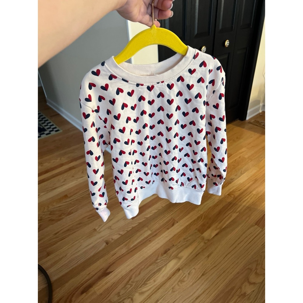 Pink chicken hearts Play Sweatshirt girls size‎ 5